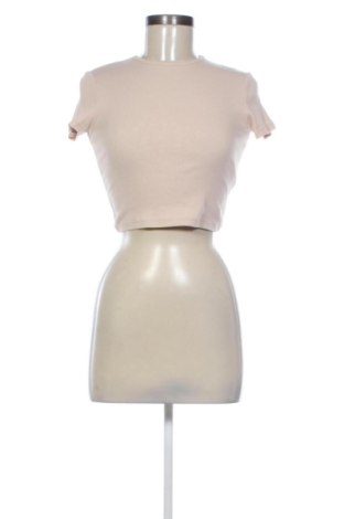 Damen T-Shirt Bershka, Größe XS, Farbe Beige, Preis 9,72 €, #137992516