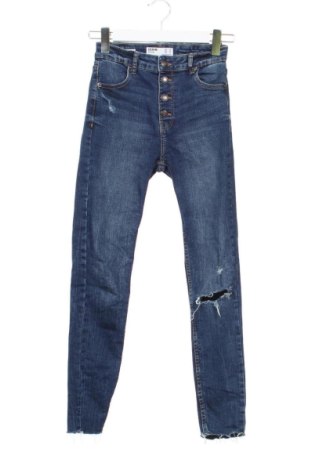 Blugi de femei Bershka, Mărime XS, Culoare Albastru, Preț 62,99 Lei, #137936178