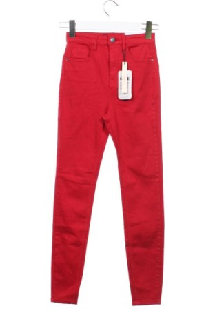 Blugi de femei Stradivarius, Mărime XXS, Culoare Roșu, Preț 103,00 Lei, #137939463