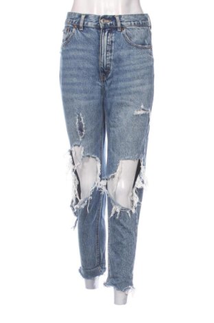 Blugi de femei Pull&Bear, Mărime M, Culoare Albastru, Preț 73,49 Lei, #137940455