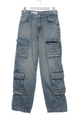 Damskie jeansy Zara, Rozmiar S, Kolor Niebieski, Cena 70,17 zł, #137945103
