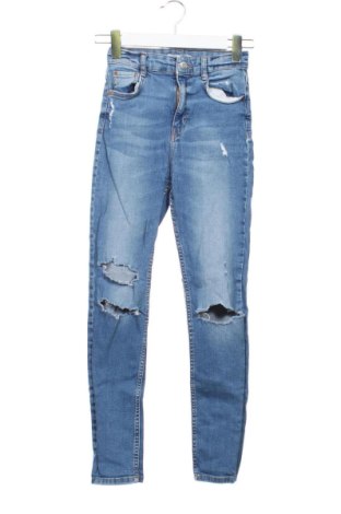 Дамски дънки Pull&Bear, Размер XXS, Цвят Син, Цена 12,00 €, #137945639