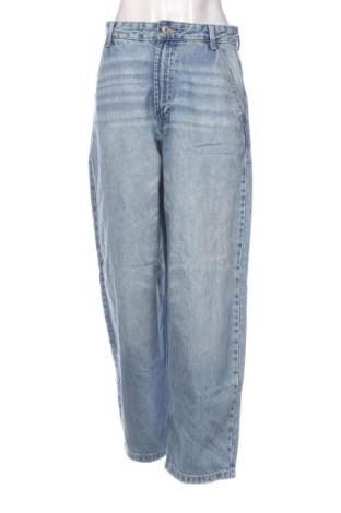Blugi de femei Bershka, Mărime M, Culoare Albastru, Preț 73,49 Lei, #137951638