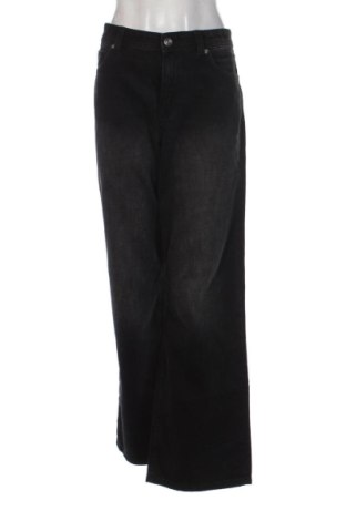 Blugi de femei Bershka, Mărime L, Culoare Negru, Preț 89,23 Lei, #137962974