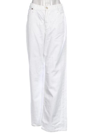 Blugi de femei Zara, Mărime L, Culoare Alb, Preț 196,00 Lei, #137981483