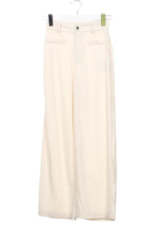Pantaloni de velvet de femei Unbranded, Mărime XS, Culoare Ecru, Preț 41,99 Lei, #137940111