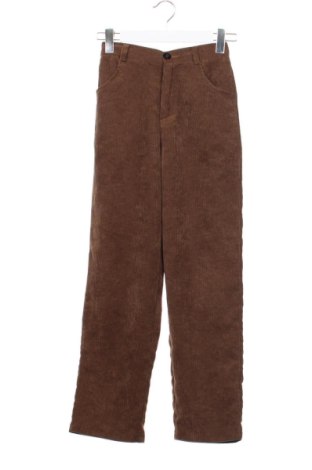 Pantaloni de velvet de femei Unbranded, Mărime XS, Culoare Maro, Preț 45,62 Lei, #137945156