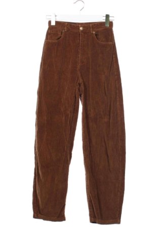 Pantaloni de velvet de femei Zara, Mărime XS, Culoare Maro, Preț 57,74 Lei, #137947253
