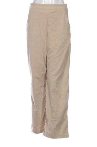 Pantaloni de velvet de femei SHEIN, Mărime S, Culoare Bej, Preț 40,00 Lei, #137971350