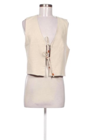 Дамски елек Zara, Размер L, Цвят Бежов, Цена 19,00 €, #137951260