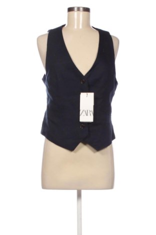 Vestă de femei Zara, Mărime L, Culoare Albastru, Preț 120,46 Lei, #137968838