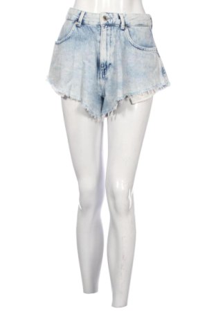 Damskie szorty Bershka, Rozmiar S, Kolor Niebieski, Cena 67,82 zł, #137939804