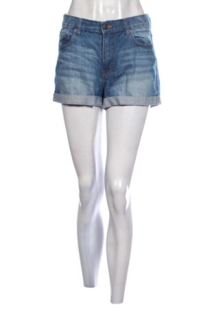 Pantaloni scurți de femei Monki, Mărime M, Culoare Albastru, Preț 78,74 Lei, #137956290