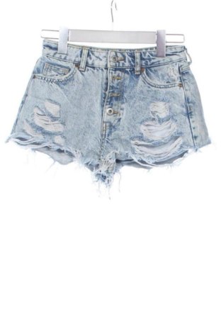 Pantaloni scurți de femei Bershka, Mărime XS, Culoare Albastru, Preț 52,49 Lei, #137971166