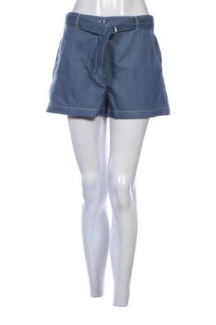 Pantaloni scurți de femei Zara, Mărime M, Culoare Albastru, Preț 68,24 Lei, #137984090