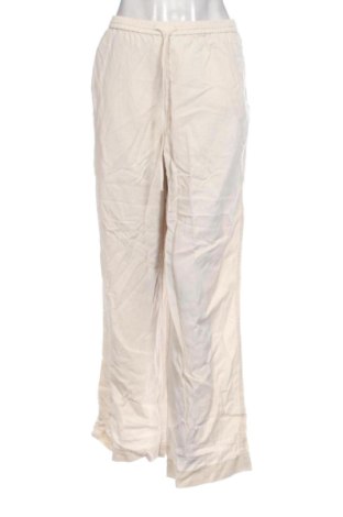 Pantaloni de femei Zara, Mărime XL, Culoare Ecru, Preț 94,48 Lei, #137943216