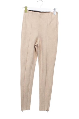 Damskie spodnie Zara, Rozmiar XS, Kolor Beżowy, Cena 59,27 zł, #137953670