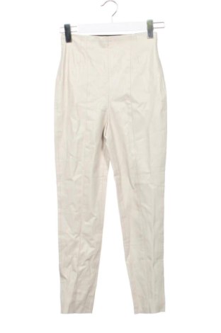 Damskie spodnie Zara, Rozmiar XS, Kolor ecru, Cena 55,04 zł, #137954038
