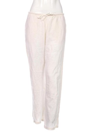 Pantaloni de femei Bershka, Mărime S, Culoare Ecru, Preț 78,74 Lei, #137963045