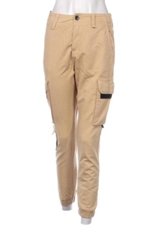 Pantaloni de femei Bershka, Mărime S, Culoare Bej, Preț 56,00 Lei, #137974755