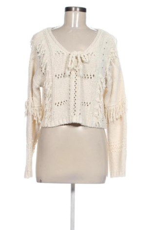 Pulover de femei Zara, Mărime S, Culoare Ecru, Preț 76,00 Lei, #137942728