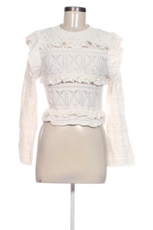 Pulover de femei Zara, Mărime S, Culoare Ecru, Preț 73,49 Lei, #137944851