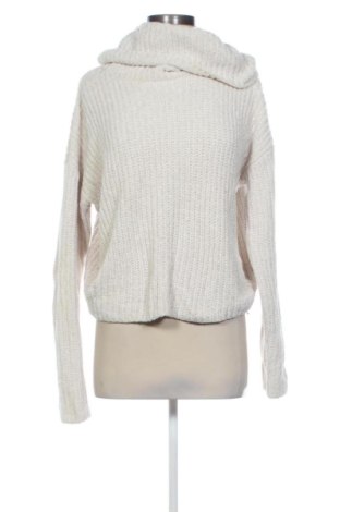 Pulover de femei Bershka, Mărime L, Culoare Ecru, Preț 128,99 Lei, #137997652