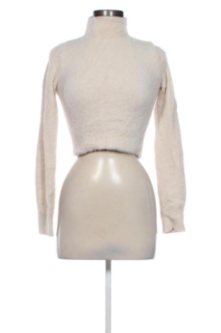 Pulover de femei Bershka, Mărime S, Culoare Ecru, Preț 80,00 Lei, #137941061