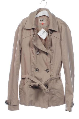 Trench de femei ONLY, Mărime XS, Culoare Bej, Preț 125,98 Lei, #137956991