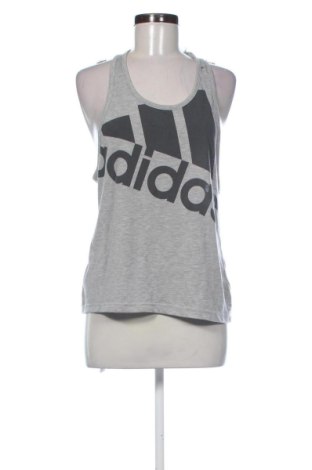 Дамски спортен топ Adidas, Размер M, Цвят Сив, Цена 22,00 €, #137982338
