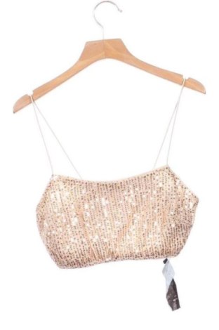 Damski top SHEIN, Rozmiar XS, Kolor Złocisty, Cena 42,34 zł, #137937998