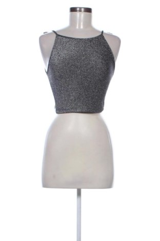 Top de femei Sinsay, Mărime XS, Culoare Argintiu, Preț 56,00 Lei, #137972623