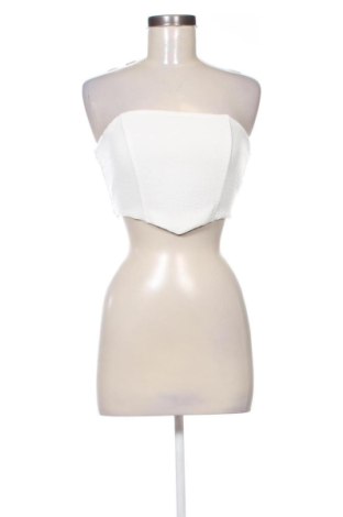 Damentop Bershka, Größe XS, Farbe Weiß, Preis 10,04 €, #137953543