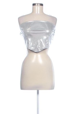 Női top Bershka, Méret S, Szín Ezüstös, Ár 3 546 Ft, #137988597