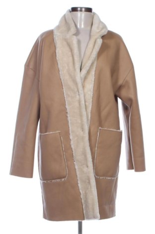 Palton din piele pentru damă Yessica, Mărime M, Culoare Bej, Preț 952,00 Lei, #137975719