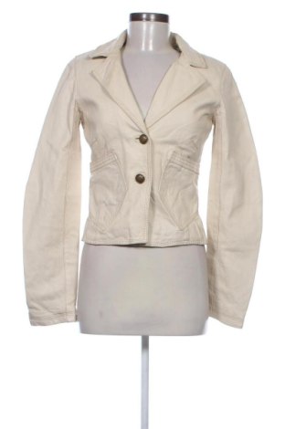 Damen Lederjacke ONLY, Größe S, Farbe Ecru, Preis 77,00 €, #137943154