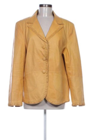 Geacă de piele pentru femei Madeleine, Mărime XXL, Culoare Galben, Preț 577,40 Lei, #137949090