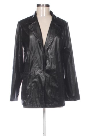 Geacă de piele pentru femei SHEIN, Mărime M, Culoare Negru, Preț 157,47 Lei, #137949839