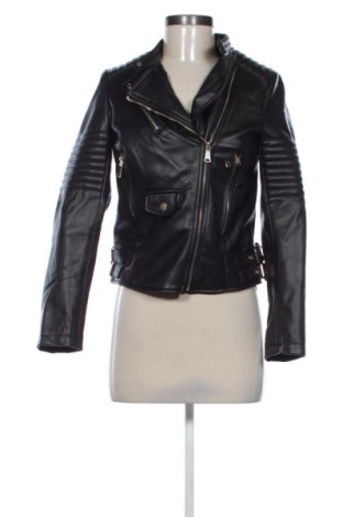 Geacă de piele pentru femei Zara, Mărime S, Culoare Negru, Preț 183,72 Lei, #137956288