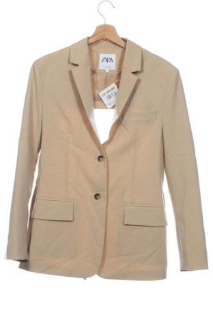 Γυναικείο σακάκι Zara, Μέγεθος XS, Χρώμα  Μπέζ, Τιμή 26,00 €, #137934860