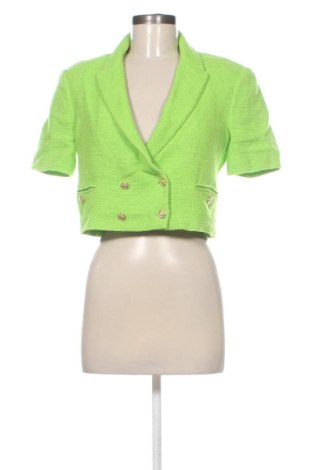 Дамско сако Zara, Размер M, Цвят Зелен, Цена 65,57 €, #137958277
