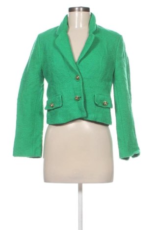 Дамско сако Zara, Размер M, Цвят Зелен, Цена 65,57 €, #137958359