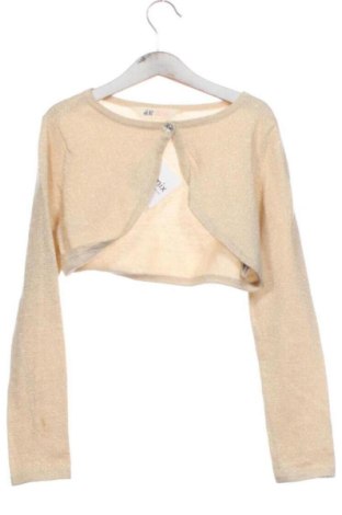 Pulover cu nasturi pentru copii H&M, Mărime 8-9y/ 134-140 cm, Culoare Auriu, Preț 86,66 Lei, #137950685