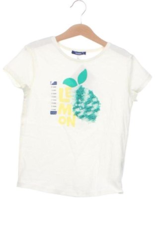 Dziecięcy T-shirt Okaidi, Rozmiar 6-7y/ 122-128 cm, Kolor Biały, Cena 29,63 zł, #137969544