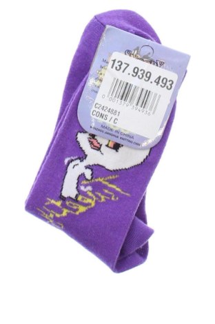 Detské ponožky  Snoopy, Veľkosť 25y, Farba Fialová, Cena  6,80 €, #137939493