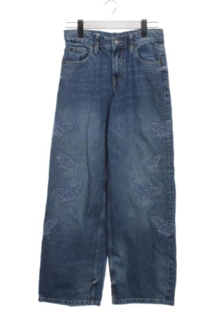 Dziecięce jeansy Zara, Rozmiar 12-13y/ 158-164 cm, Kolor Niebieski, Cena 46,57 zł, #137970422