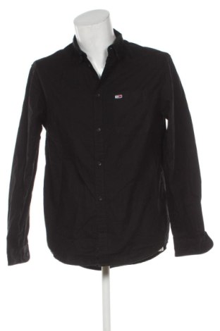 Cămașă de bărbați Tommy Jeans, Mărime L, Culoare Negru, Preț 288,70 Lei, #137968971
