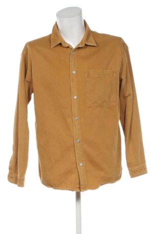 Мъжка риза Zara, Размер L, Цвят Жълт, Цена 22,00 €, #137981981