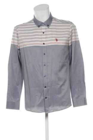 Męska koszula U.S. Polo Assn., Rozmiar XL, Kolor Szary, Cena 118,56 zł, #137989522