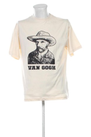 Мъжка тениска Pull&Bear, Размер M, Цвят Екрю, Цена 18,29 €, #137946879